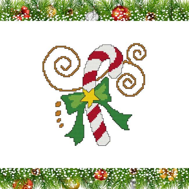 (image for) Jacobean Christmas - Candy Cane